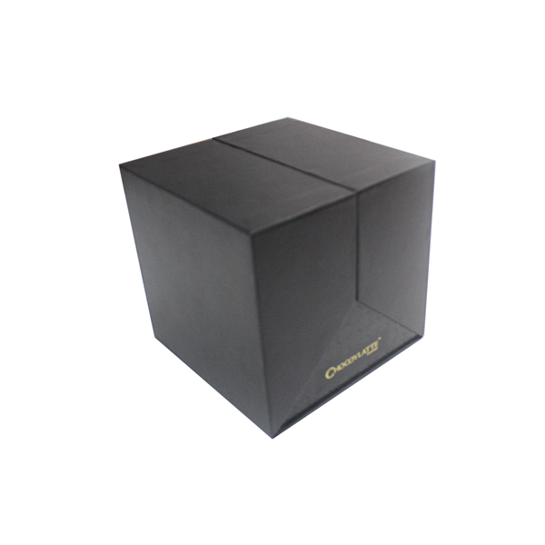 Matt black gift box for chocolate and flower packaging